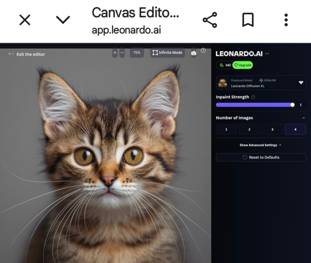 leonardo ai canvas editor interface 2026 free hd smooth upscale inpaint outpaint zero tokens