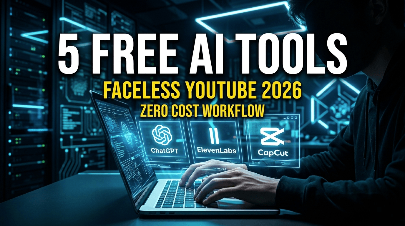 5 Free AI Tools for Faceless YouTube Channel 2026 Zero Cost Workflow with ChatGPT ElevenLabs CapCut
