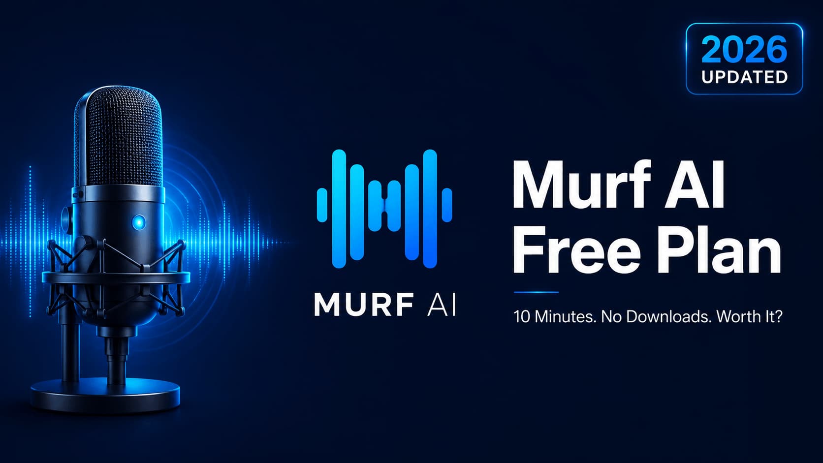 Murf AI Free Plan Review 2026 - 10 Minutes Limit No Downloads Worth It