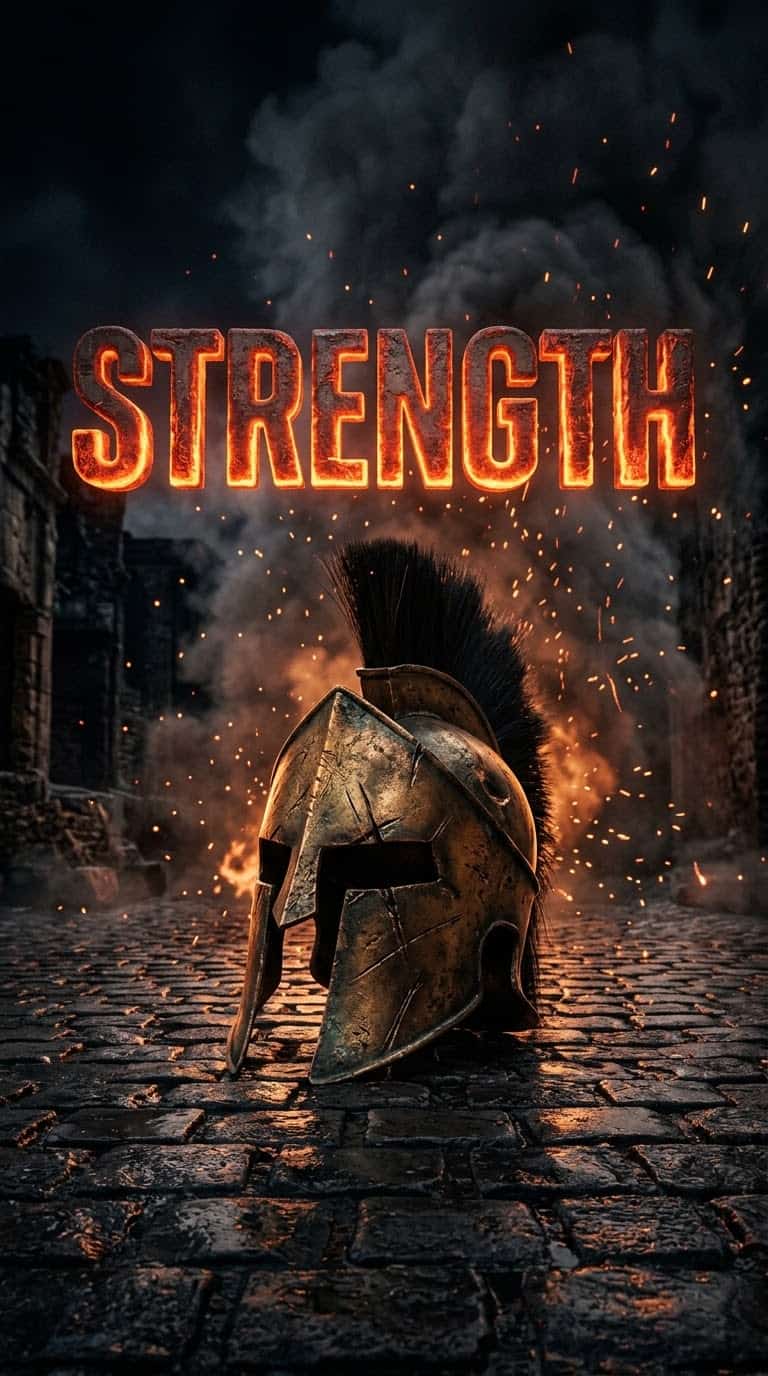 Spartan Helmet Strength Background for Warrior Mindset and Motivation Shorts